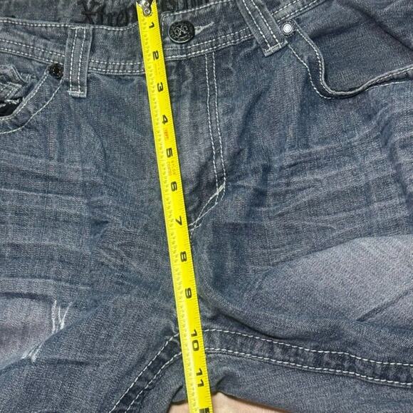 Y2K Xtreme Couture Jeans Men’s 36x32 Straight Leg Blue Dark Wash Pants - Picture 7 of 11